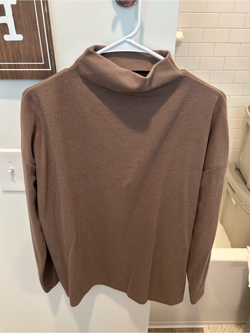 a new day Taupe Cowl Neck Long Sleeve Sweater